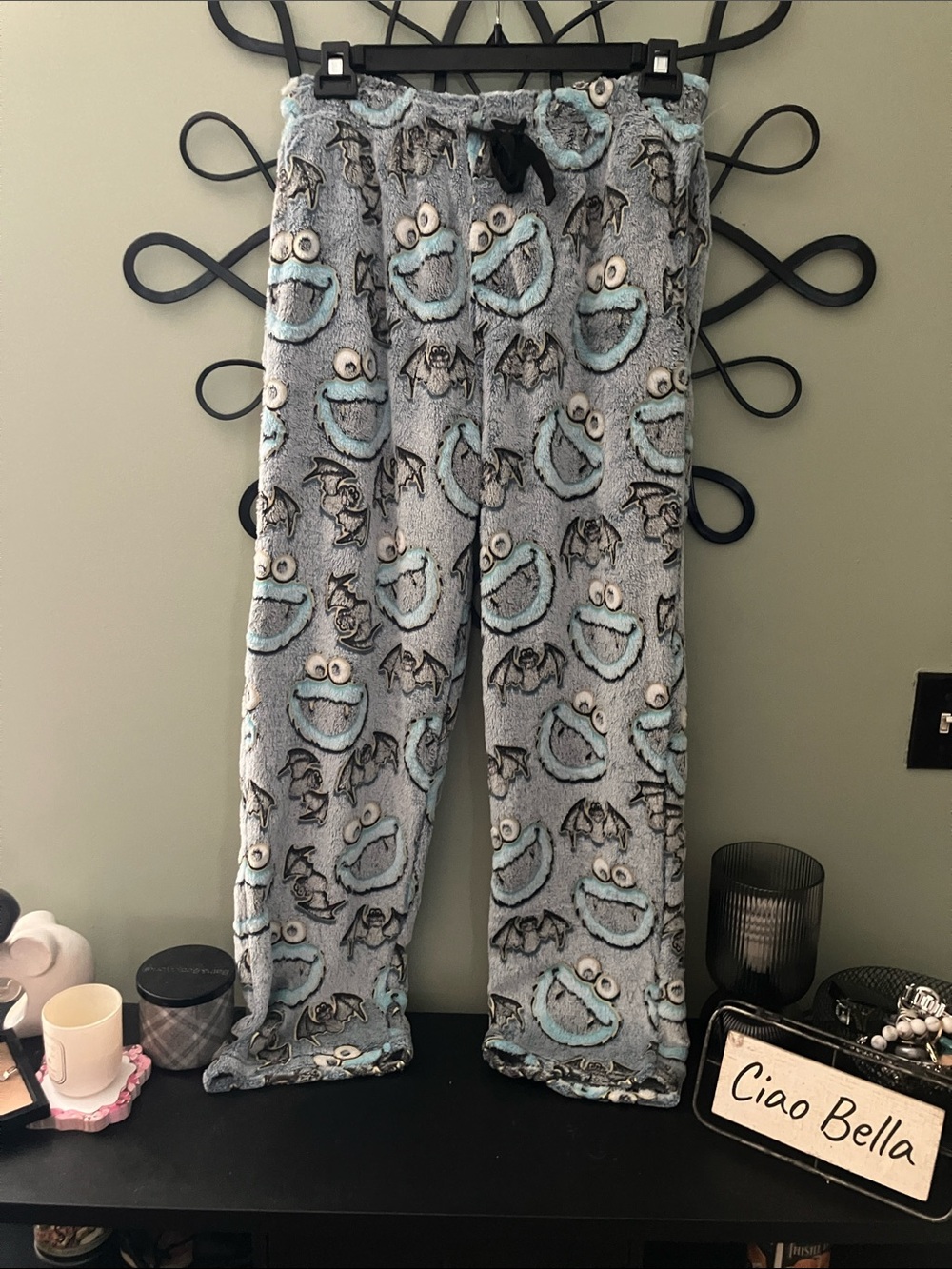 Sesame Street Blue Character Fleece Pajama Pants
